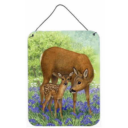 Carolines Treasures Deer and Fawn Wall and Door Hanging Prints ASA2151DS1216